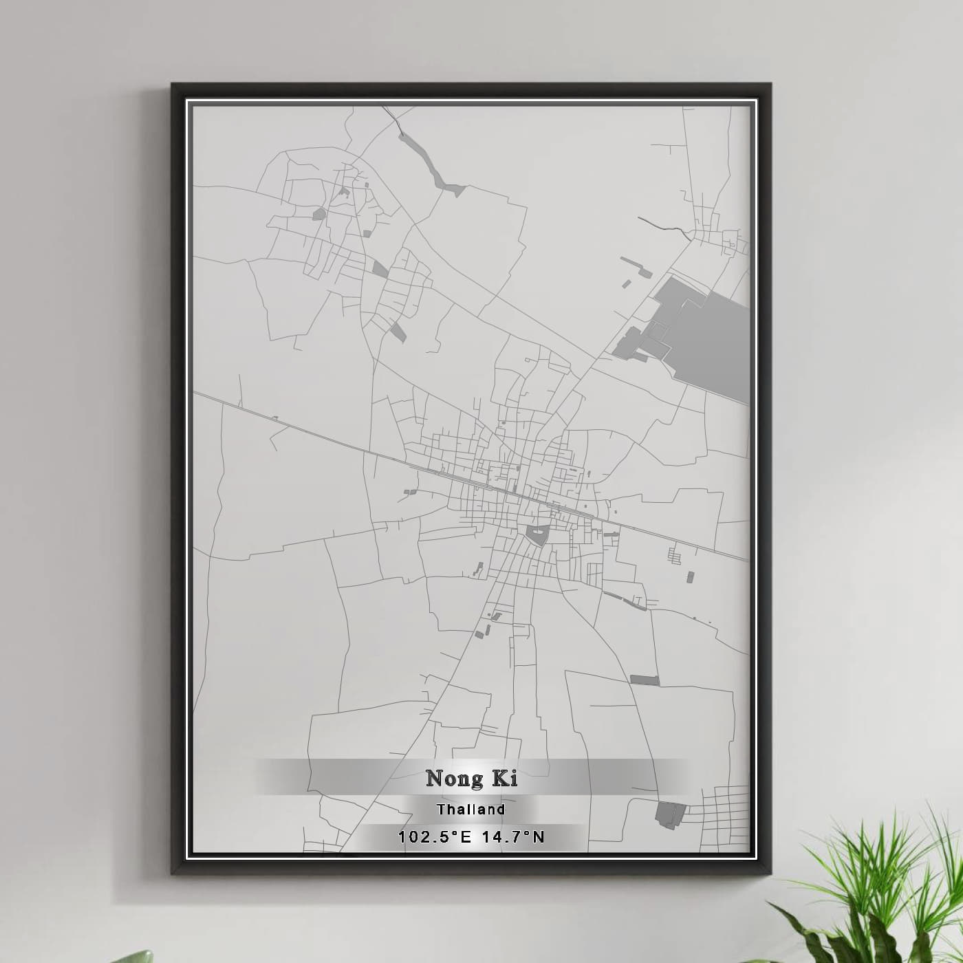 ROAD MAP OF NONG KI, THAILAND BY MAPBAKES