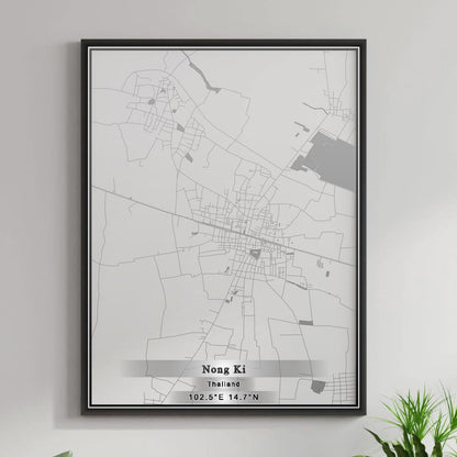 ROAD MAP OF NONG KI, THAILAND BY MAPBAKES