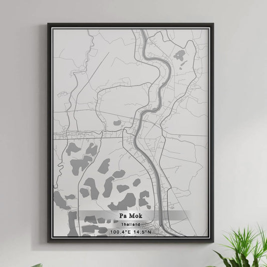 ROAD MAP OF PA MOK, THAILAND BY MAPBAKES