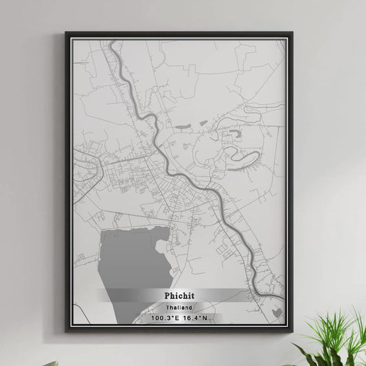 ROAD MAP OF PHICHIT, THAILAND BY MAPBAKES