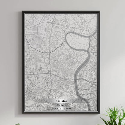 ROAD MAP OF SAI MAI, THAILAND BY MAPBAKES