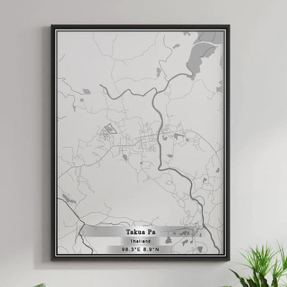 ROAD MAP OF TAKUA PA, THAILAND BY MAPBAKES