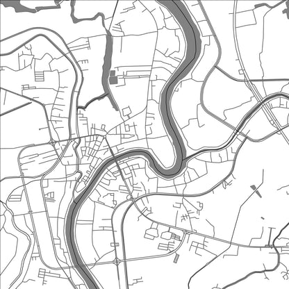 ROAD MAP OF ANG THONG, THAILAND BY MAPBAKES
