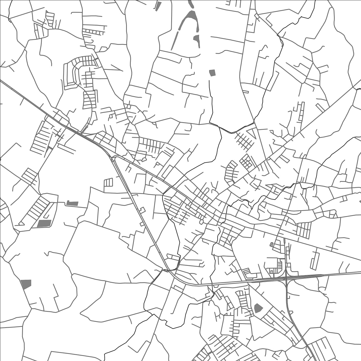 ROAD MAP OF BAN BUENG, THAILAND BY MAPBAKES