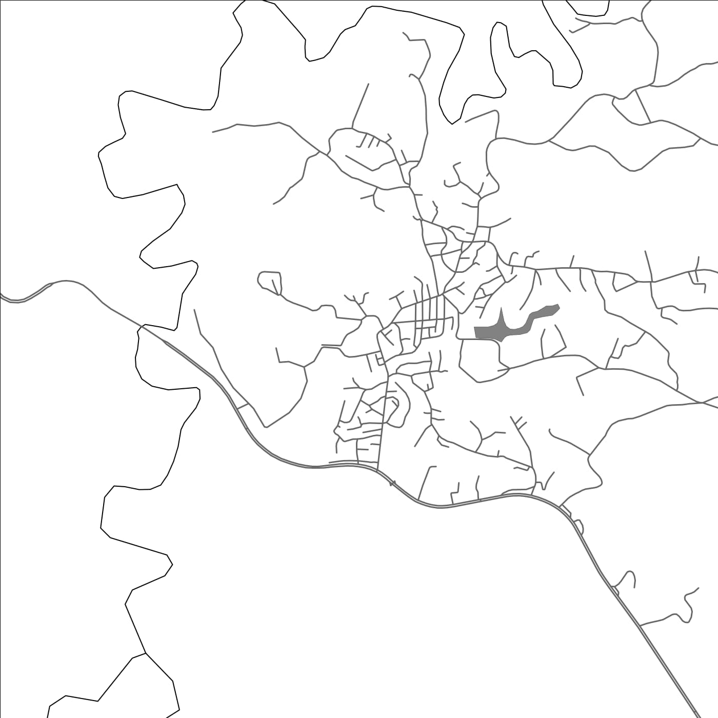 ROAD MAP OF BAN KHEK NOI, THAILAND BY MAPBAKES