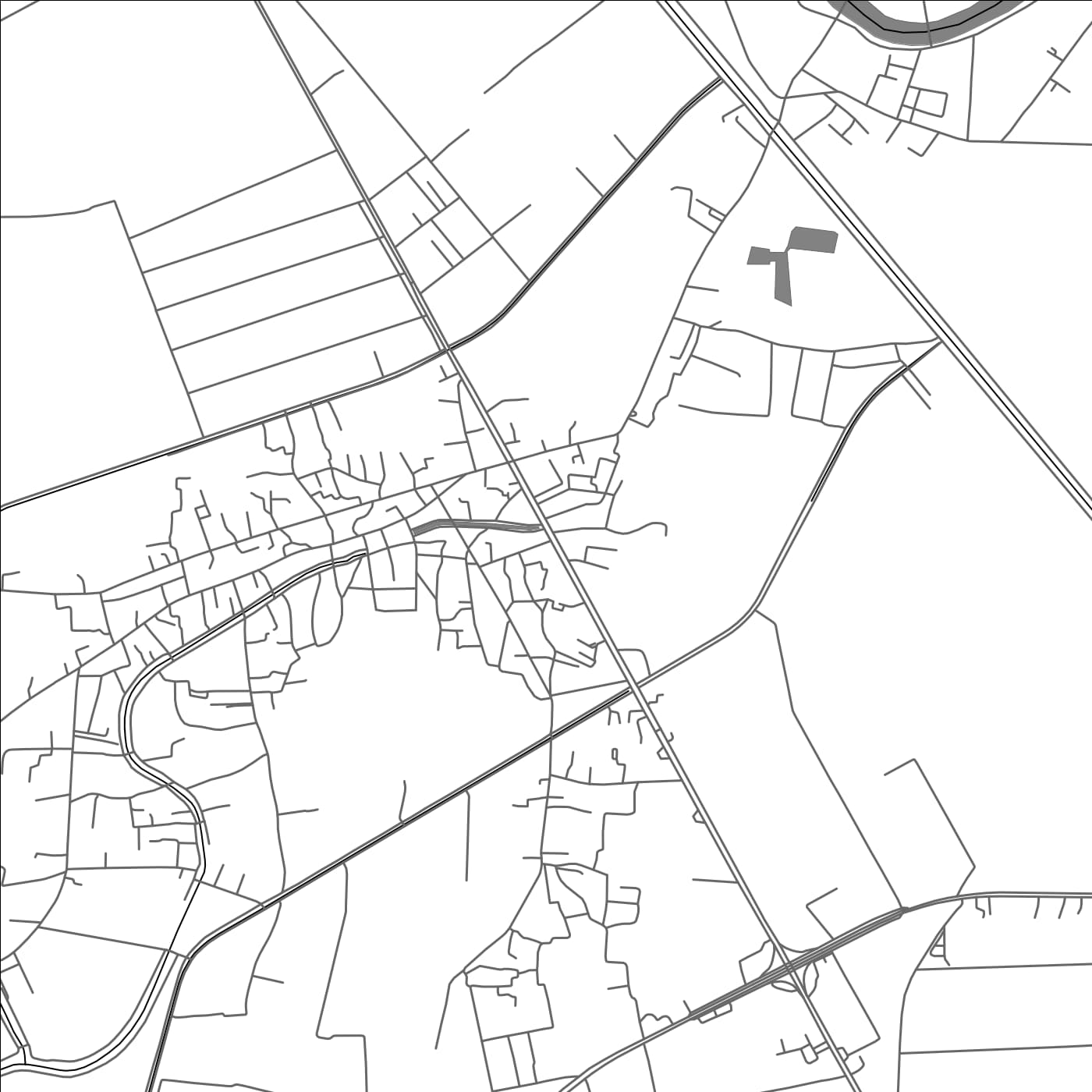 ROAD MAP OF BAN KRANG, THAILAND BY MAPBAKES