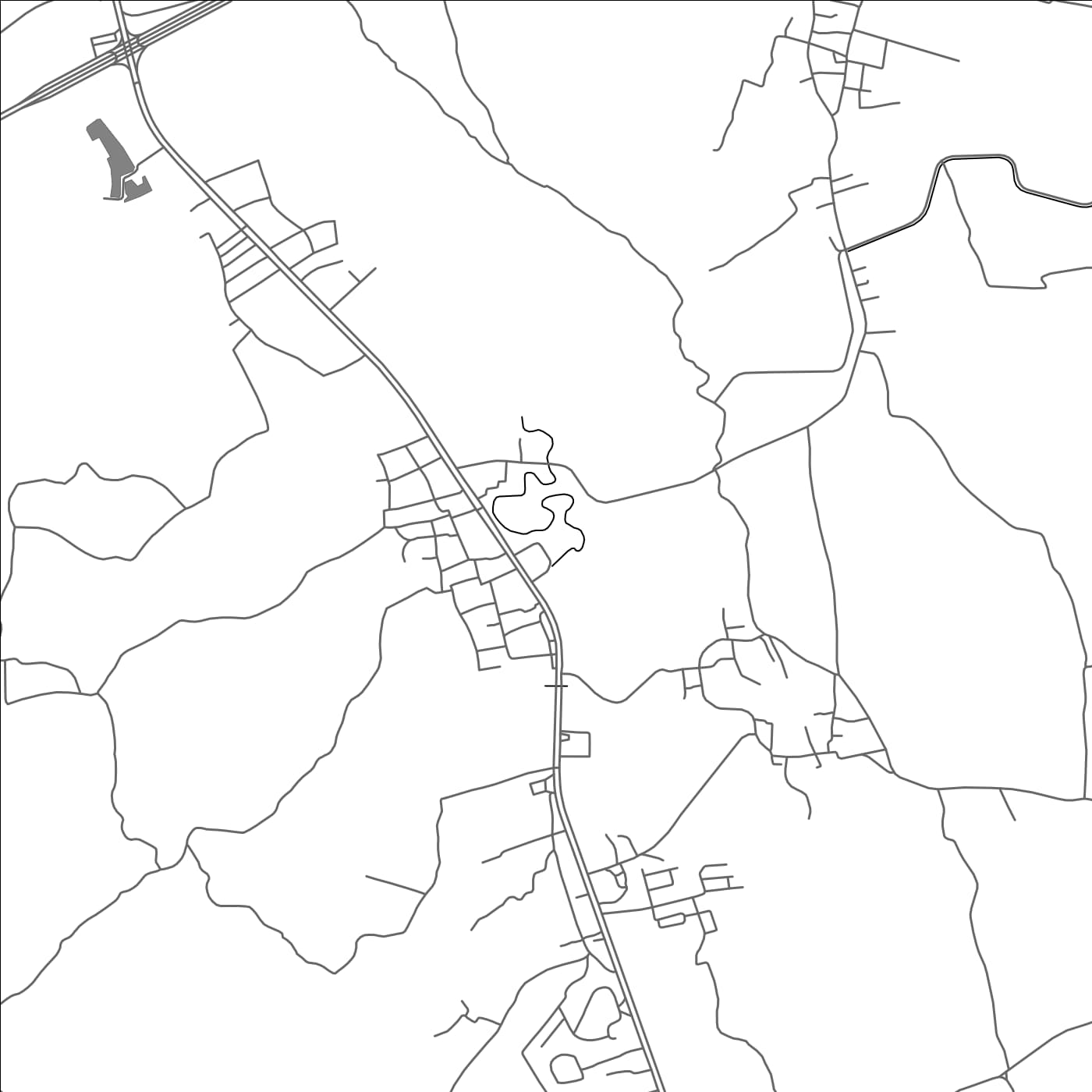 ROAD MAP OF BAN MAE KALUANG, THAILAND BY MAPBAKES