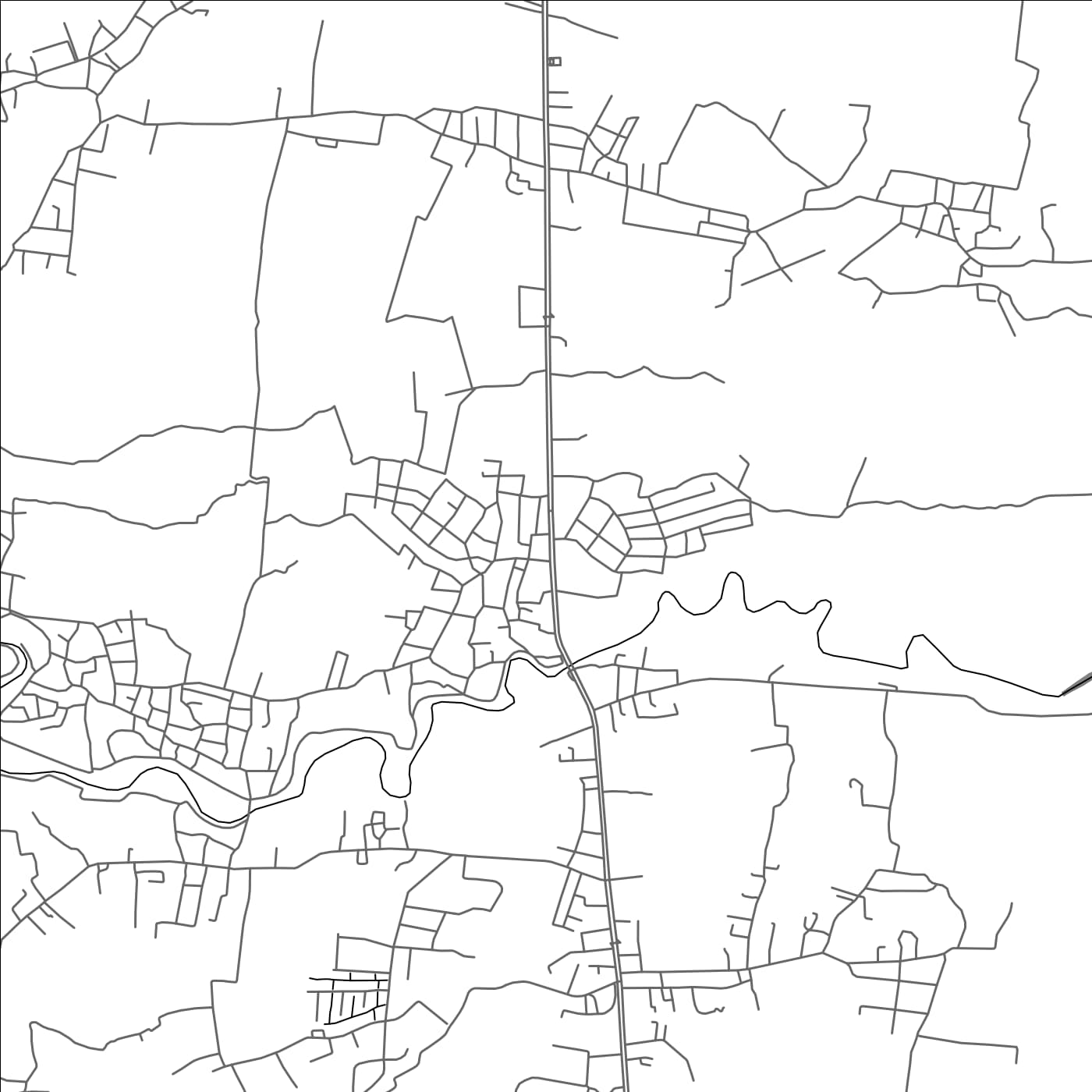 ROAD MAP OF BAN MAE KHAM LANG WAT, THAILAND BY MAPBAKES