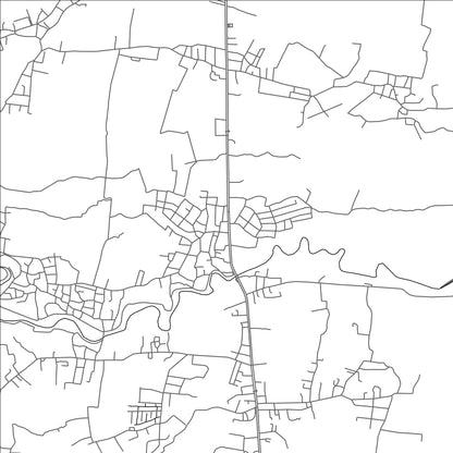 ROAD MAP OF BAN MAE KHAM LANG WAT, THAILAND BY MAPBAKES