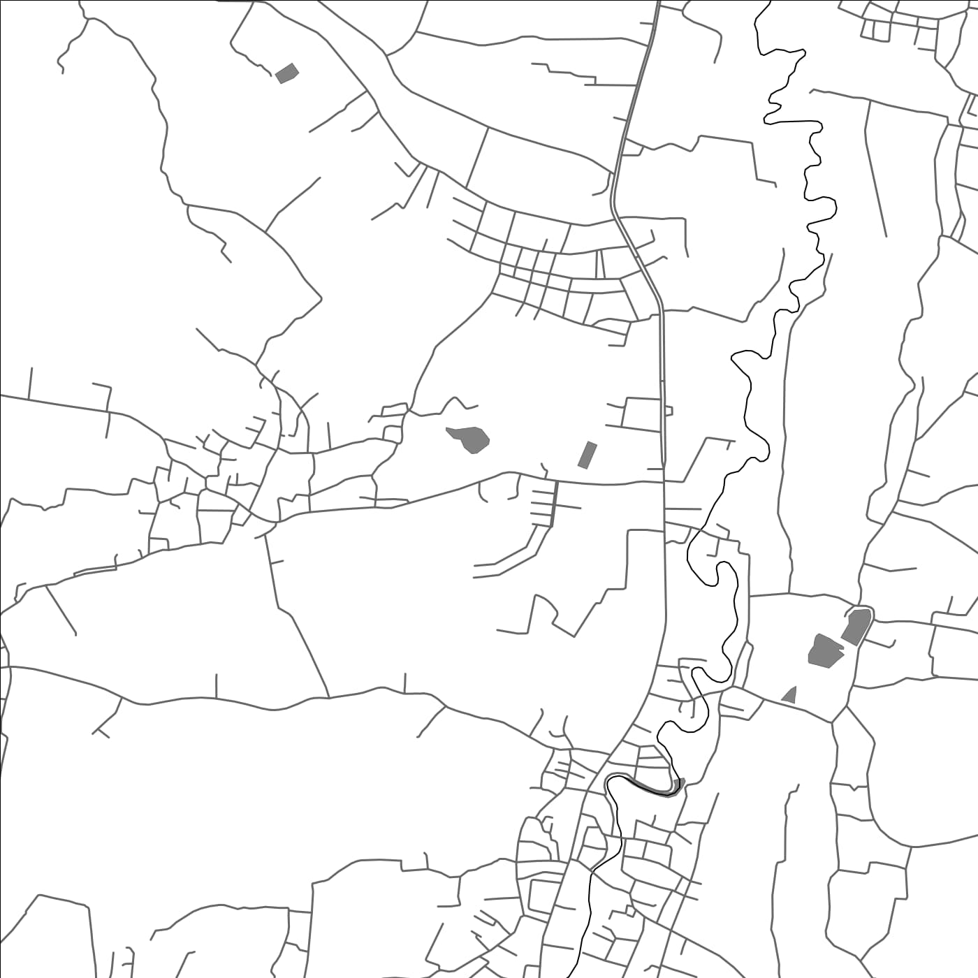 ROAD MAP OF BAN MAE NGON KHILEK, THAILAND BY MAPBAKES