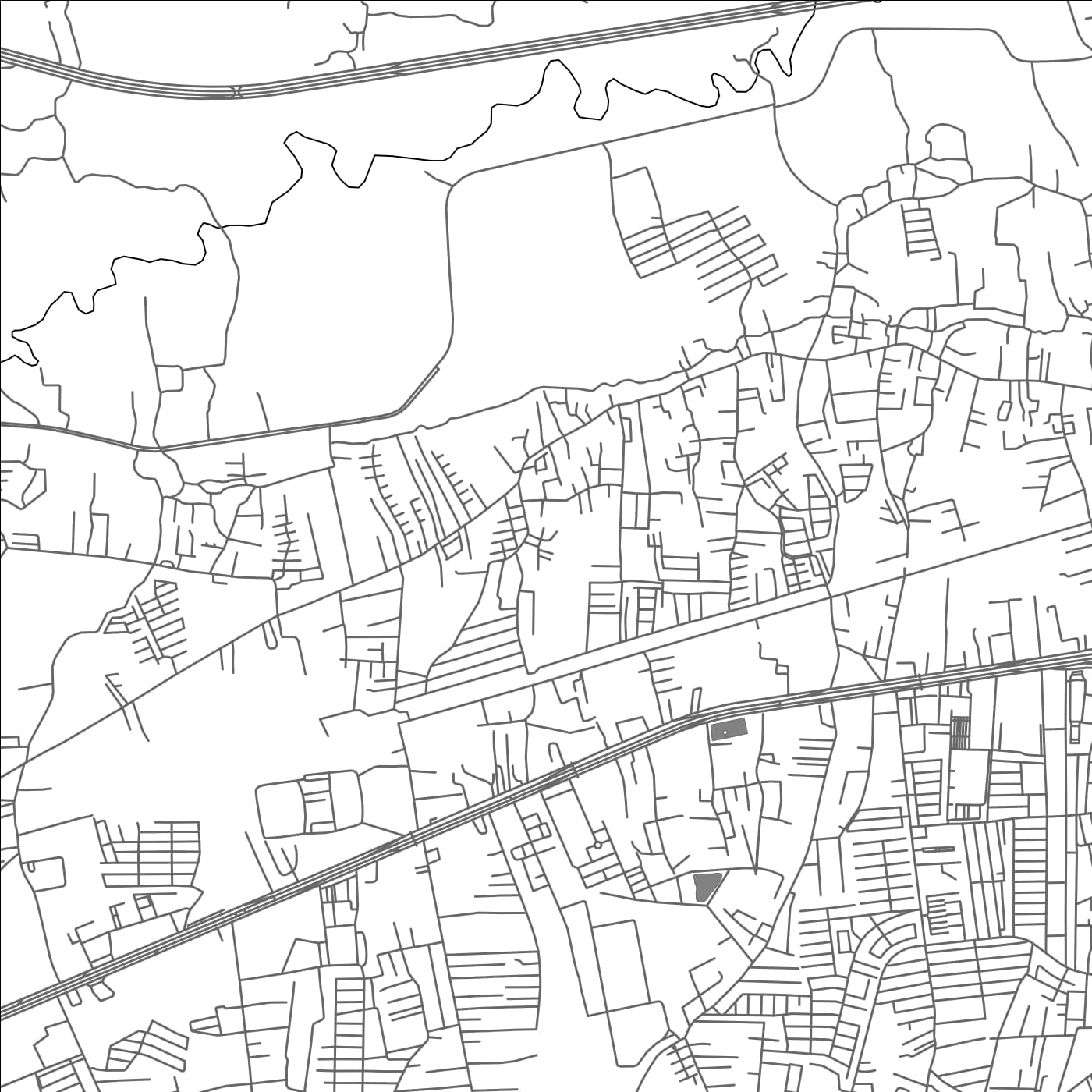 ROAD MAP OF BAN MAI, THAILAND BY MAPBAKES