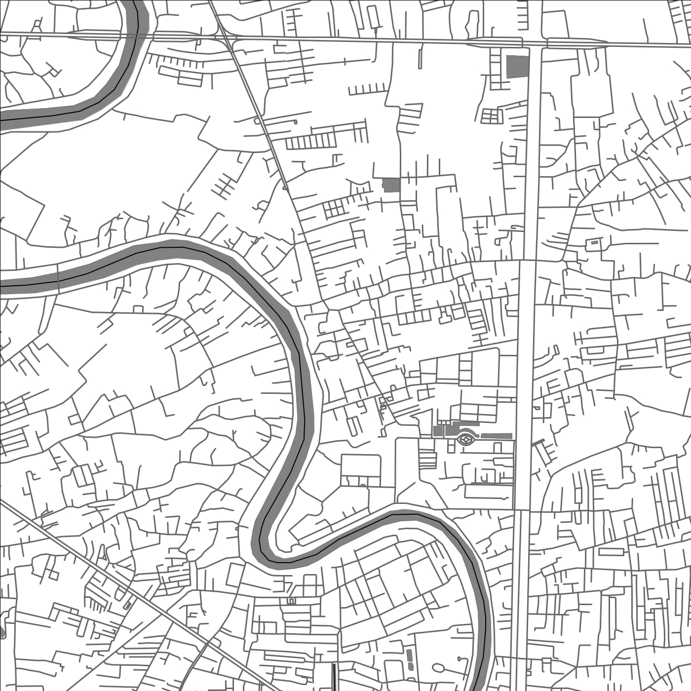 ROAD MAP OF BAN PA SAK, THAILAND BY MAPBAKES