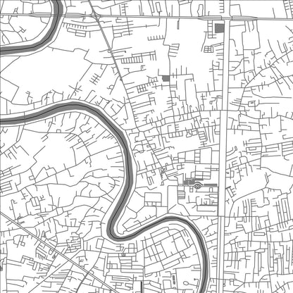 ROAD MAP OF BAN PA SAK, THAILAND BY MAPBAKES