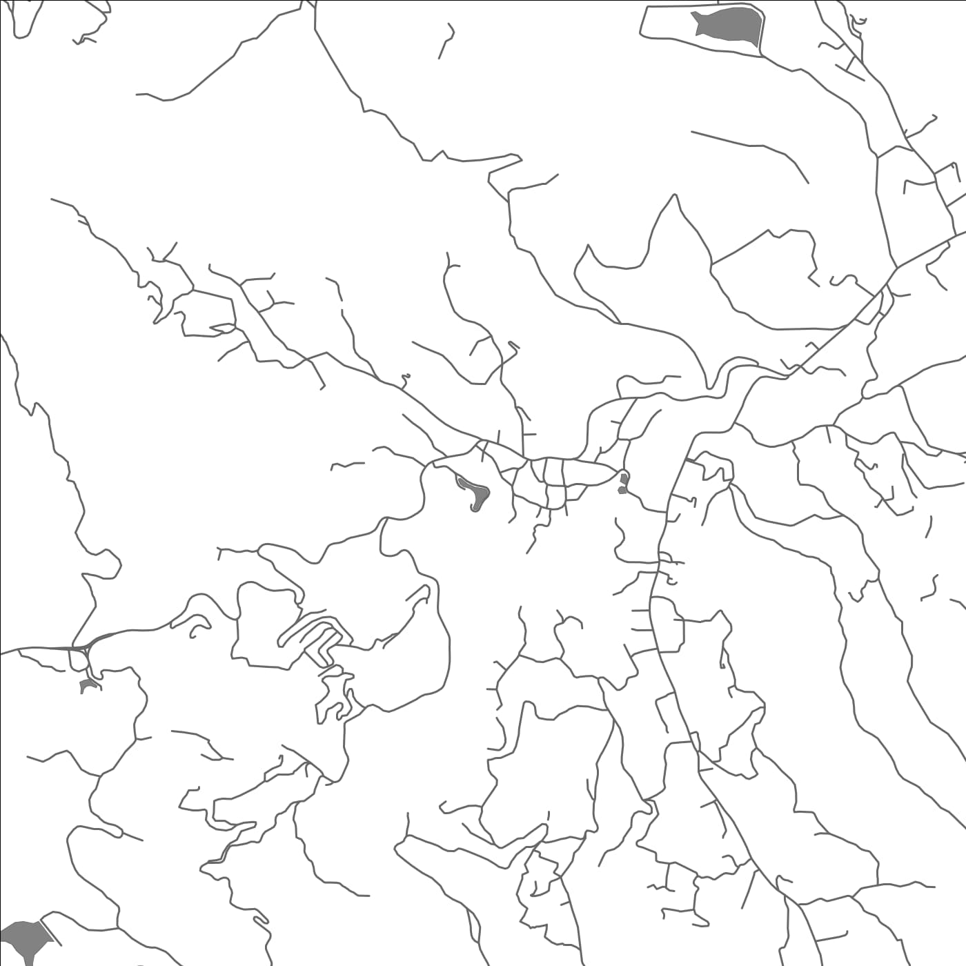 ROAD MAP OF BAN PONG YAENG NAI, THAILAND BY MAPBAKES