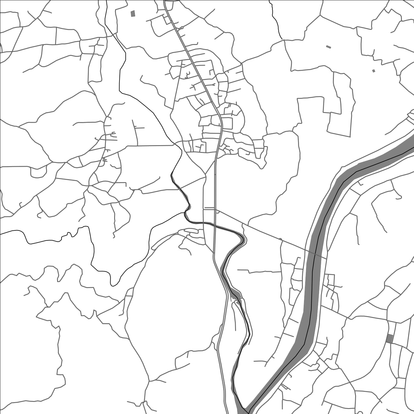 ROAD MAP OF BAN SOP TIA, THAILAND BY MAPBAKES