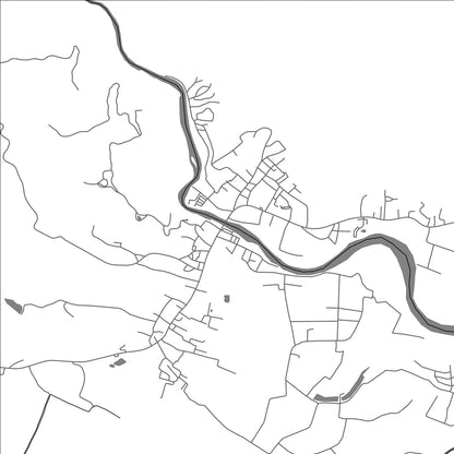 ROAD MAP OF BAN THA TON, THAILAND BY MAPBAKES