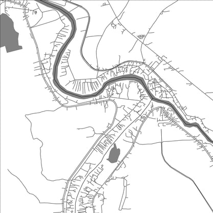 ROAD MAP OF BANG BAN, THAILAND BY MAPBAKES