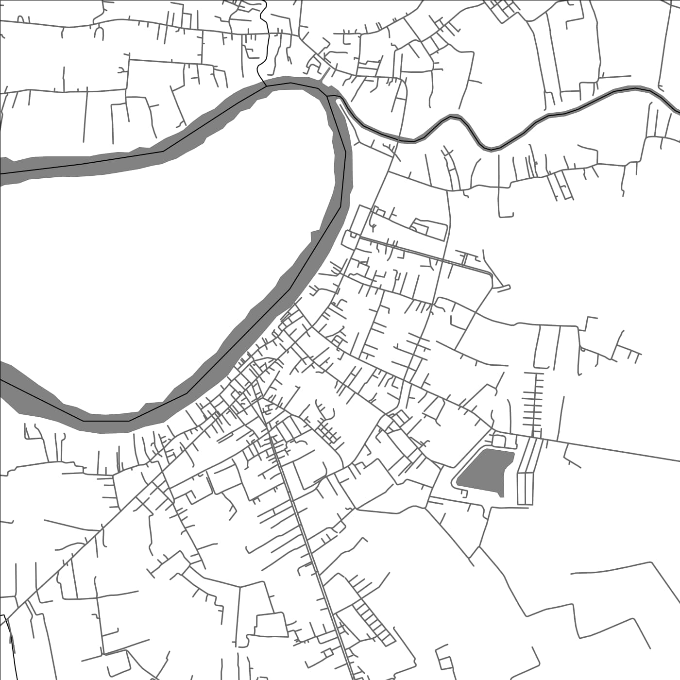 ROAD MAP OF BANG KHLA, THAILAND BY MAPBAKES