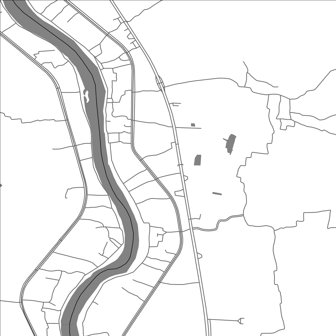 ROAD MAP OF CHAIYO, THAILAND BY MAPBAKES