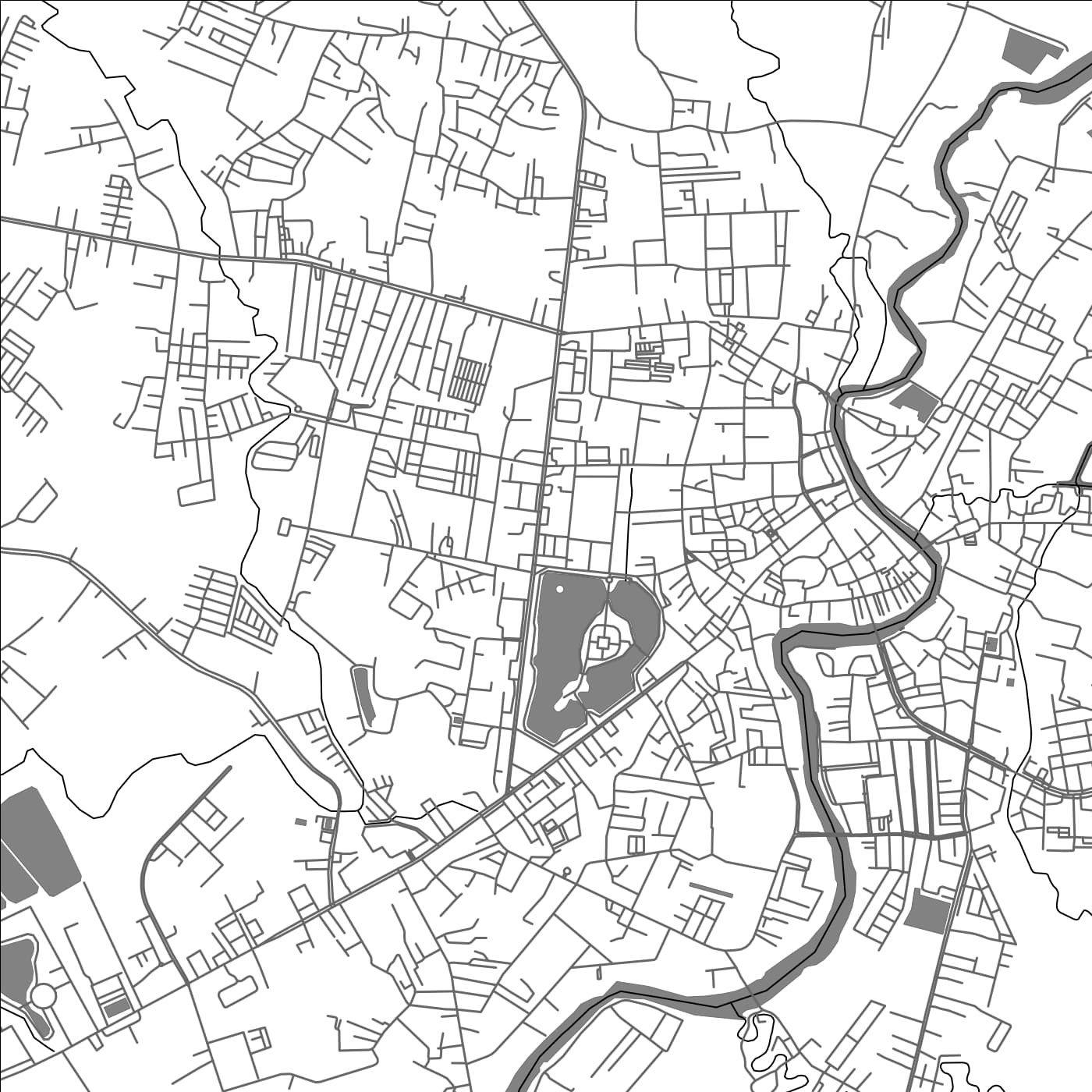 ROAD MAP OF CHANTHABURI, THAILAND BY MAPBAKES