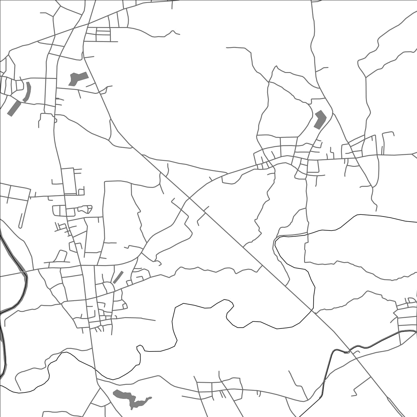 ROAD MAP OF CHIANG KLANG, THAILAND BY MAPBAKES