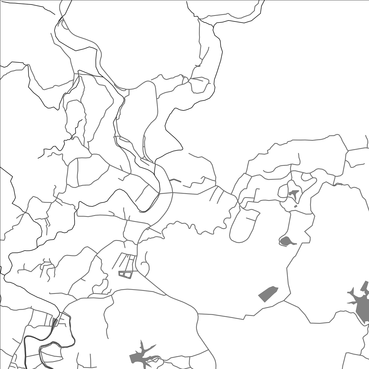 ROAD MAP OF CHOM THONG, THAILAND BY MAPBAKES