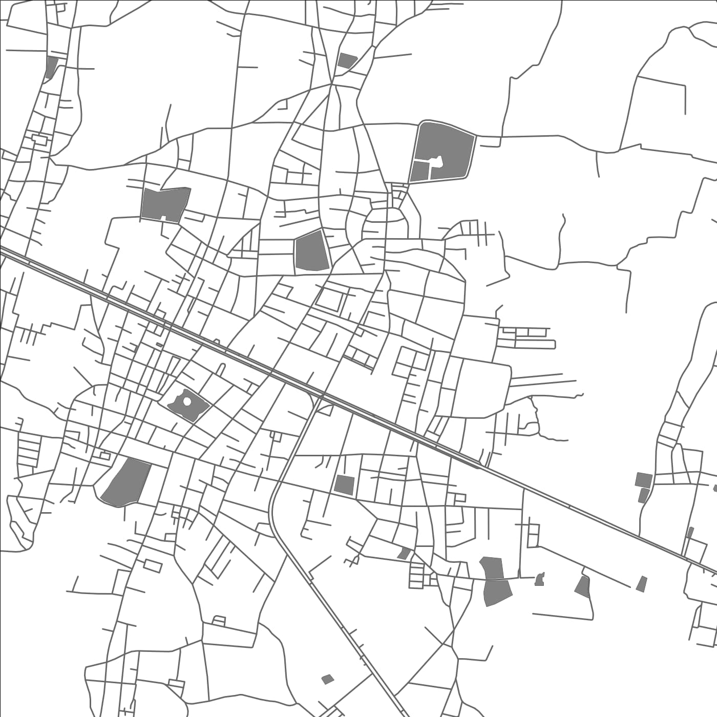 ROAD MAP OF CHUM PHAE, THAILAND BY MAPBAKES