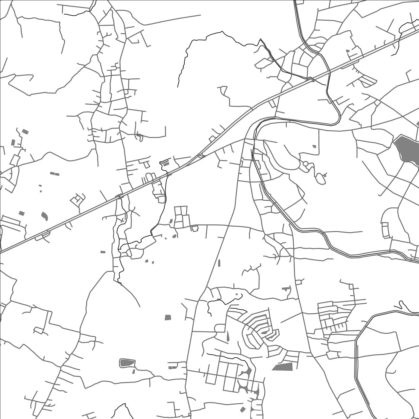 ROAD MAP OF DOI SAKET, THAILAND BY MAPBAKES