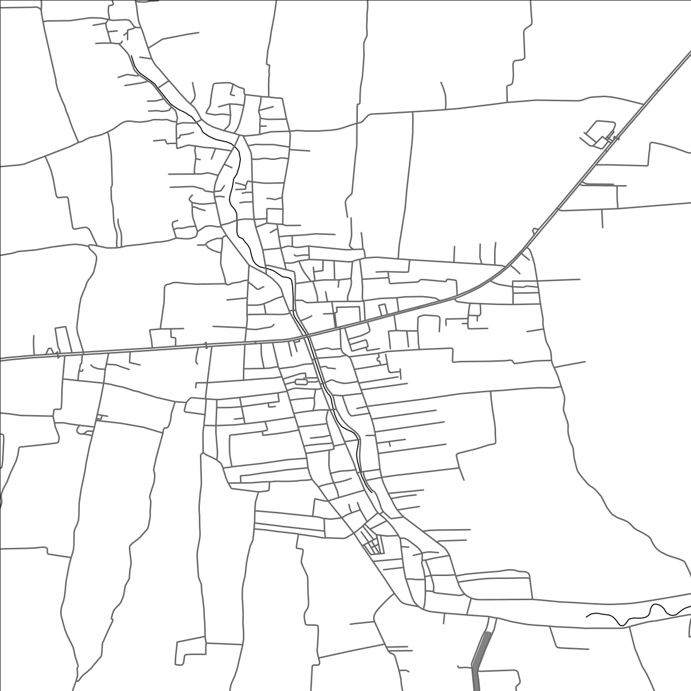 ROAD MAP OF DOK KHAM TAI, THAILAND BY MAPBAKES