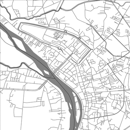 ROAD MAP OF KAMPHAENG PHET, THAILAND BY MAPBAKES