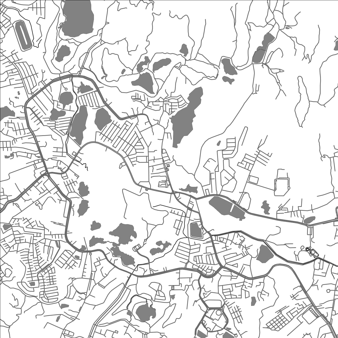 ROAD MAP OF KATHU, THAILAND BY MAPBAKES