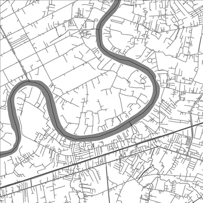 ROAD MAP OF KRATHUM BAEN, THAILAND BY MAPBAKES