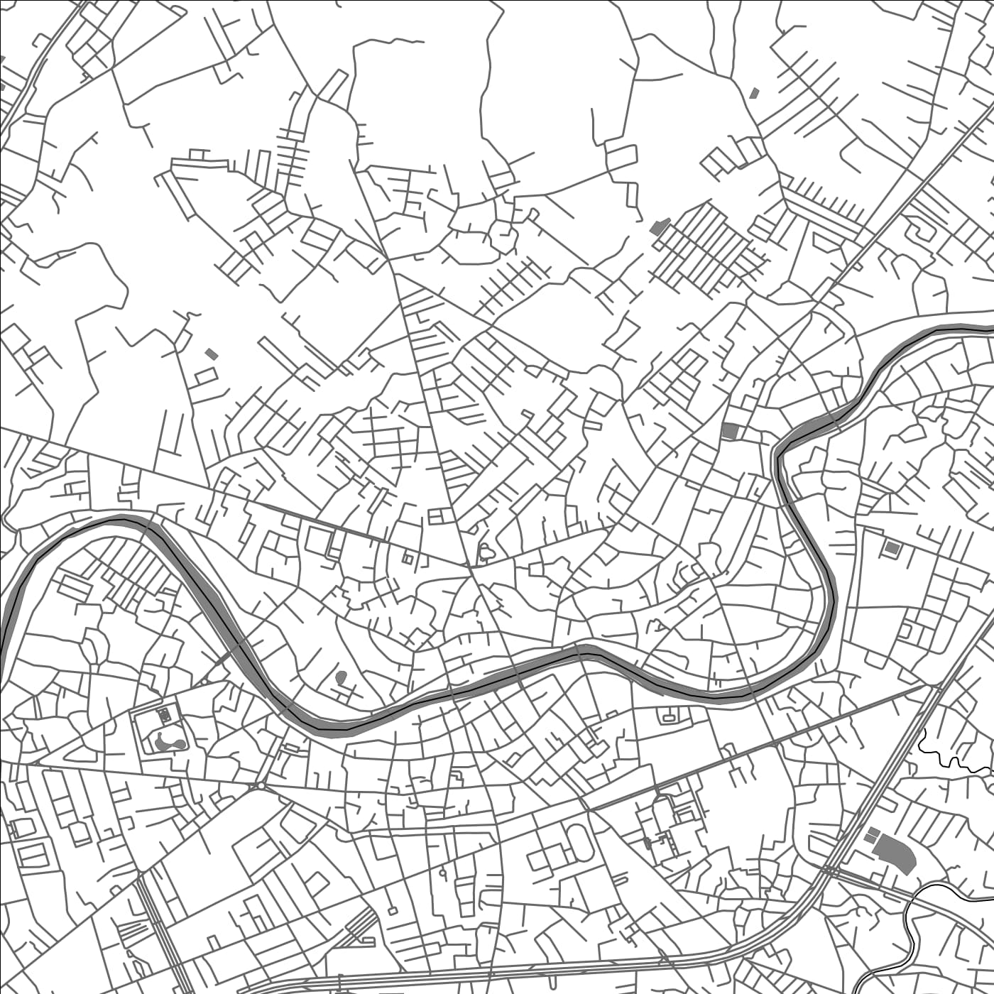 ROAD MAP OF LAMPANG, THAILAND BY MAPBAKES