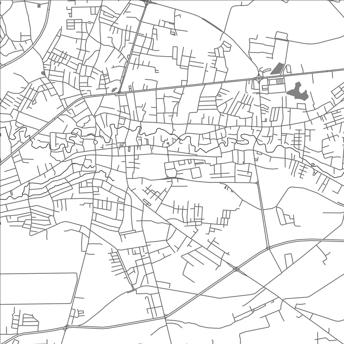 ROAD MAP OF MAE SOT, THAILAND BY MAPBAKES