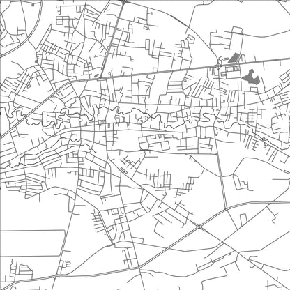 ROAD MAP OF MAE SOT, THAILAND BY MAPBAKES