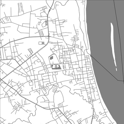 ROAD MAP OF MUKDAHAN, THAILAND BY MAPBAKES