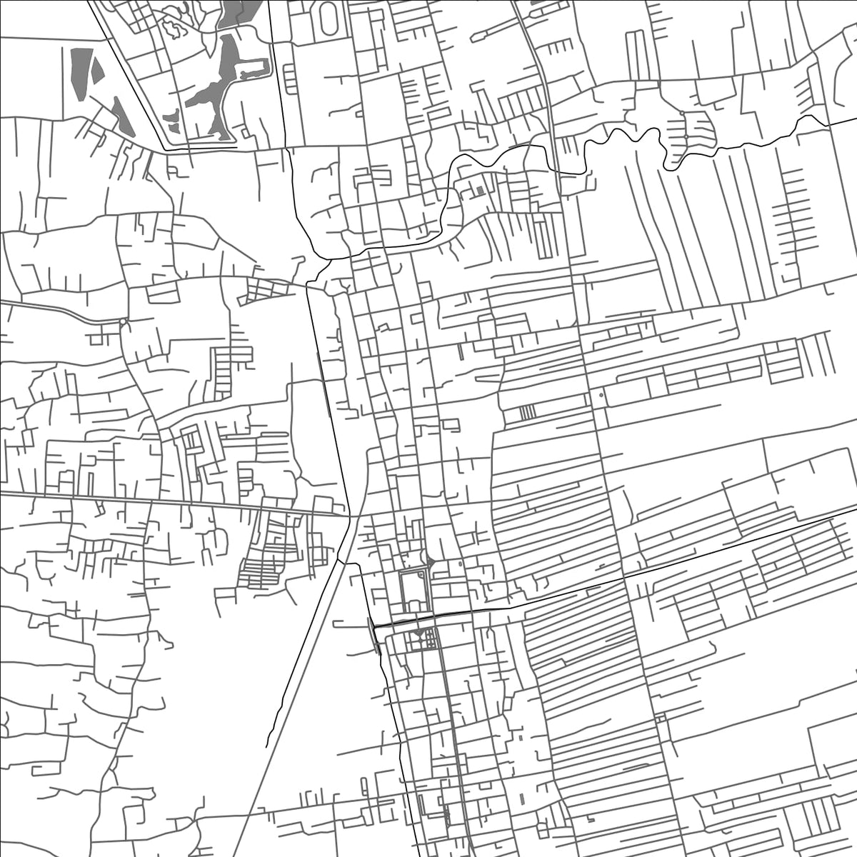 ROAD MAP OF NAKHON SI THAMMARAT, THAILAND BY MAPBAKES