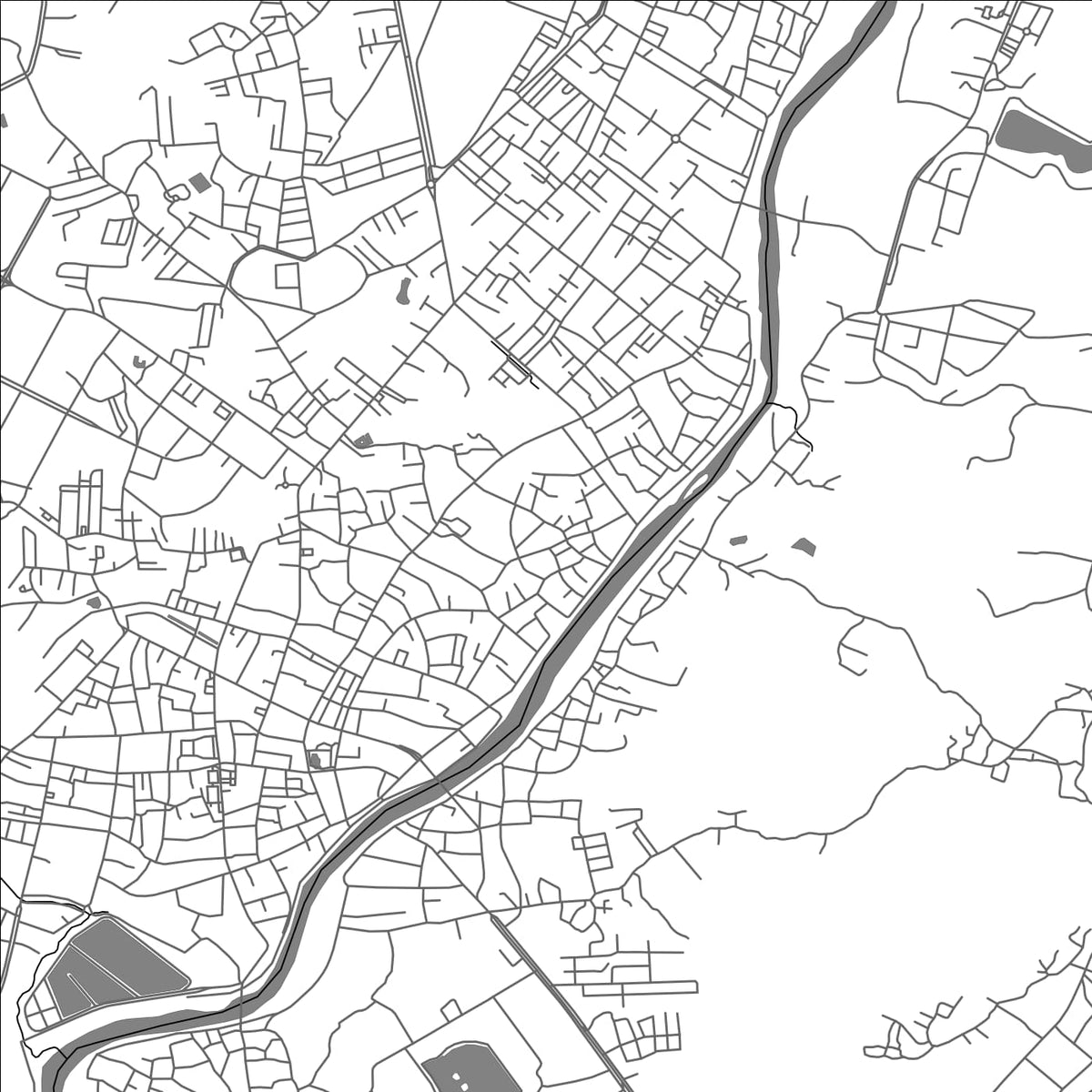 ROAD MAP OF NAN, THAILAND BY MAPBAKES