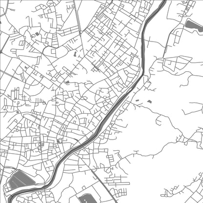 ROAD MAP OF NAN, THAILAND BY MAPBAKES