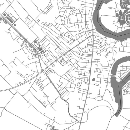 ROAD MAP OF NARATHIWAT, THAILAND BY MAPBAKES