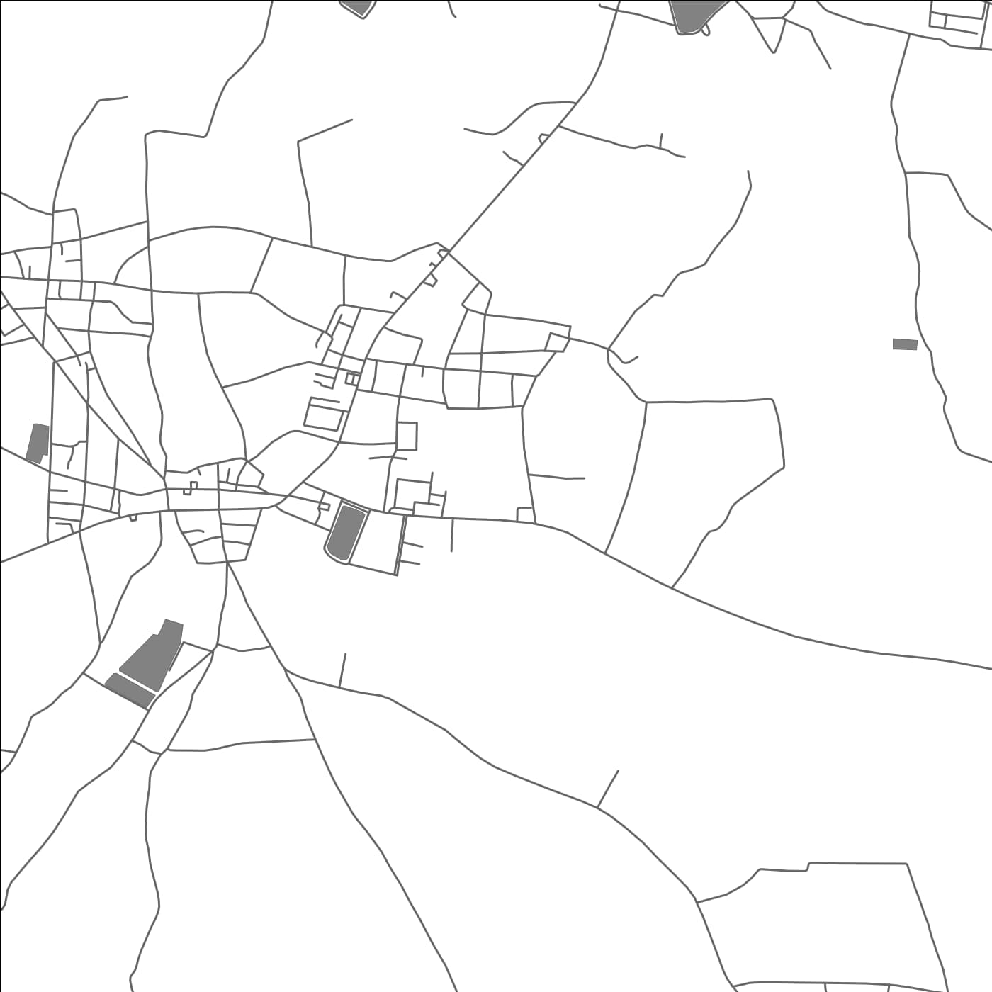 ROAD MAP OF NONG KUNG SI, THAILAND BY MAPBAKES