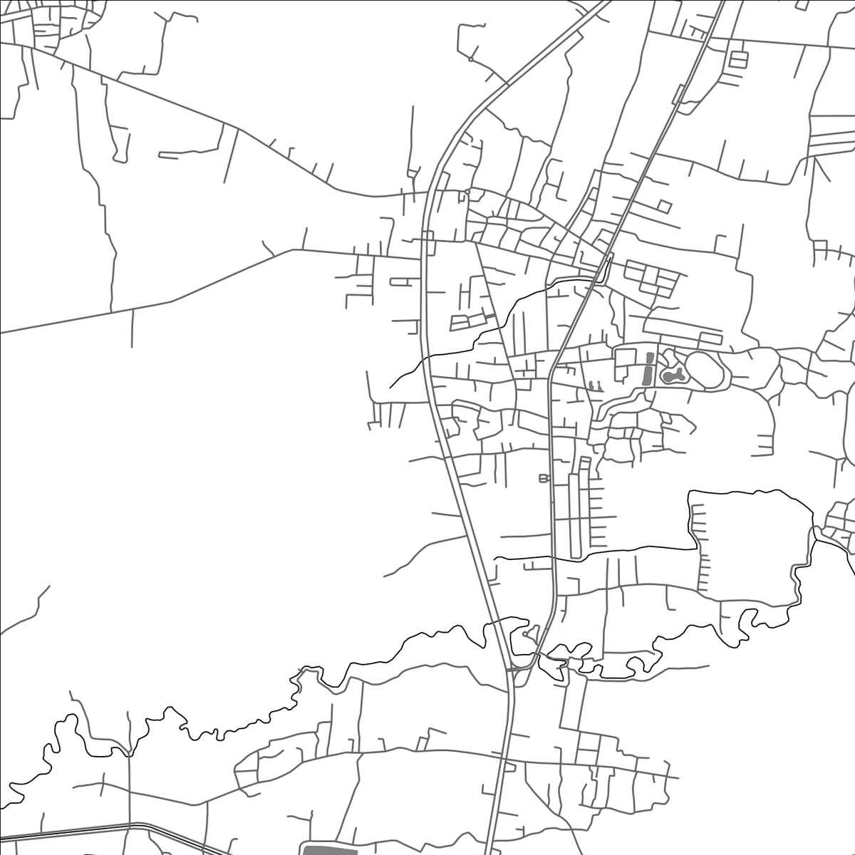 ROAD MAP OF PAK THONG CHAI, THAILAND BY MAPBAKES