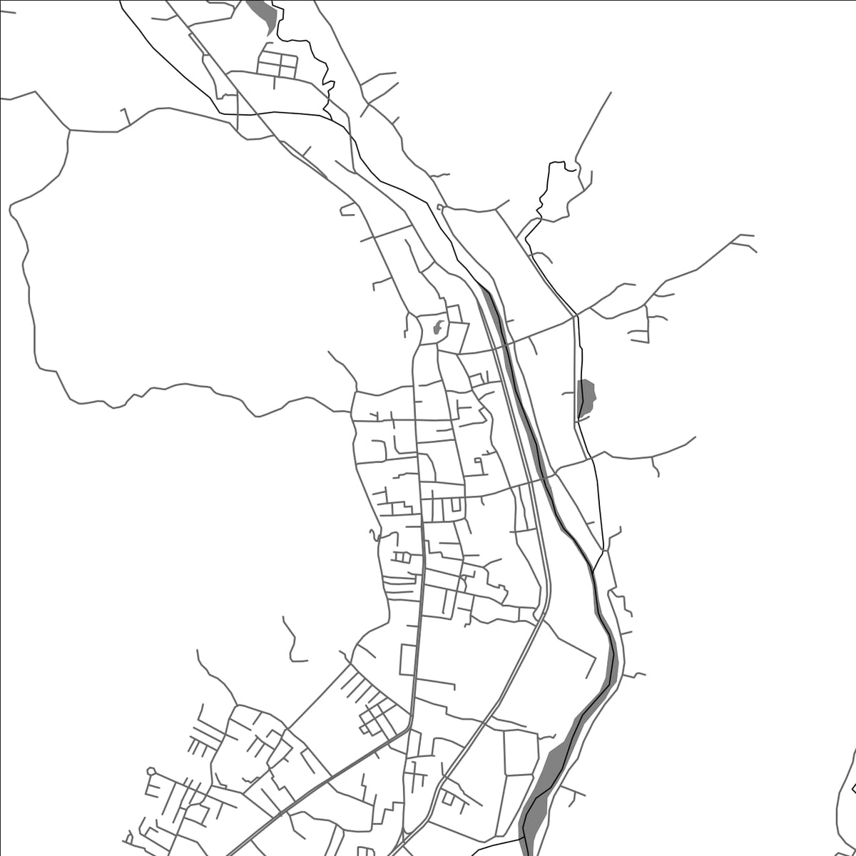 ROAD MAP OF PHANGNGA, THAILAND BY MAPBAKES