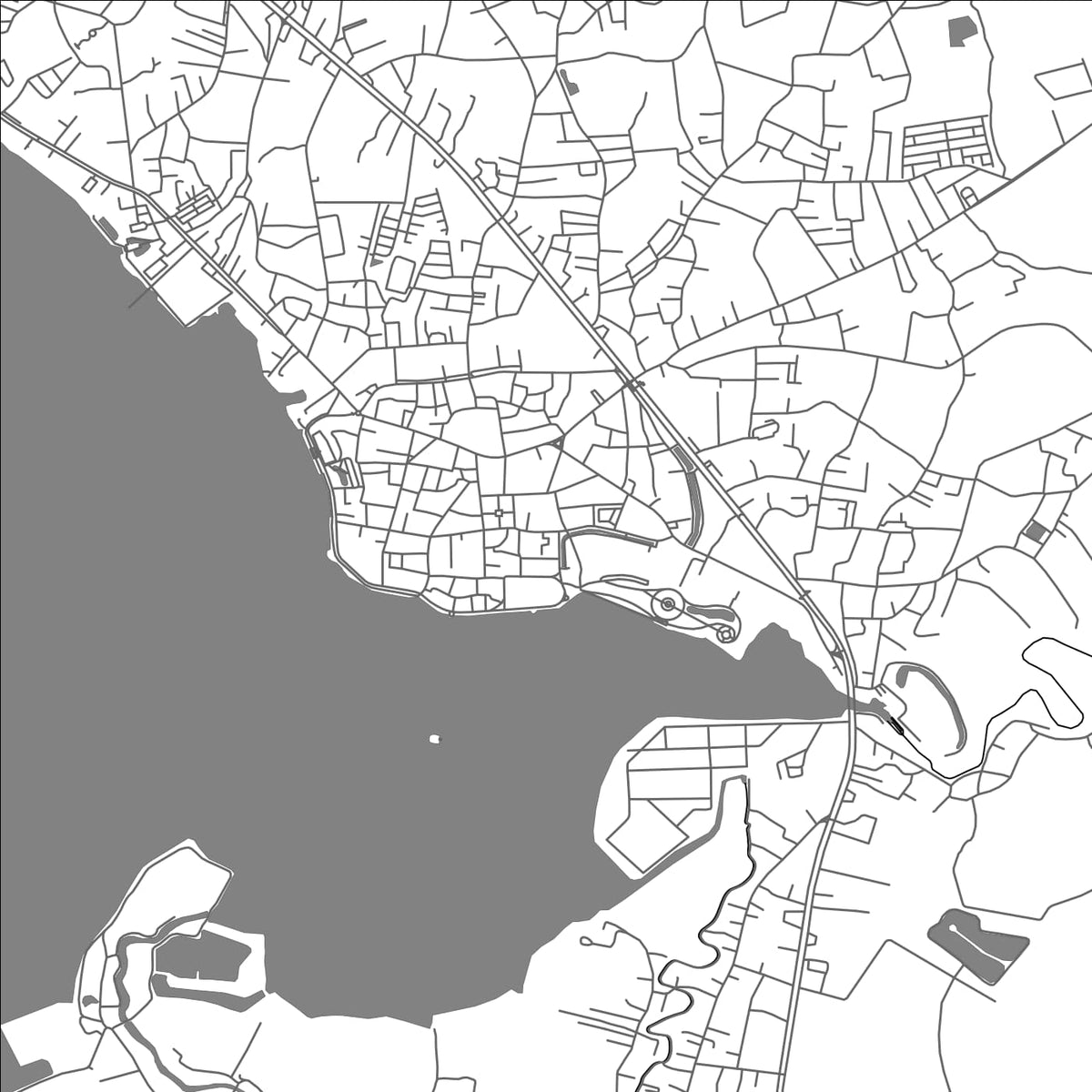 ROAD MAP OF PHAYAO, THAILAND BY MAPBAKES