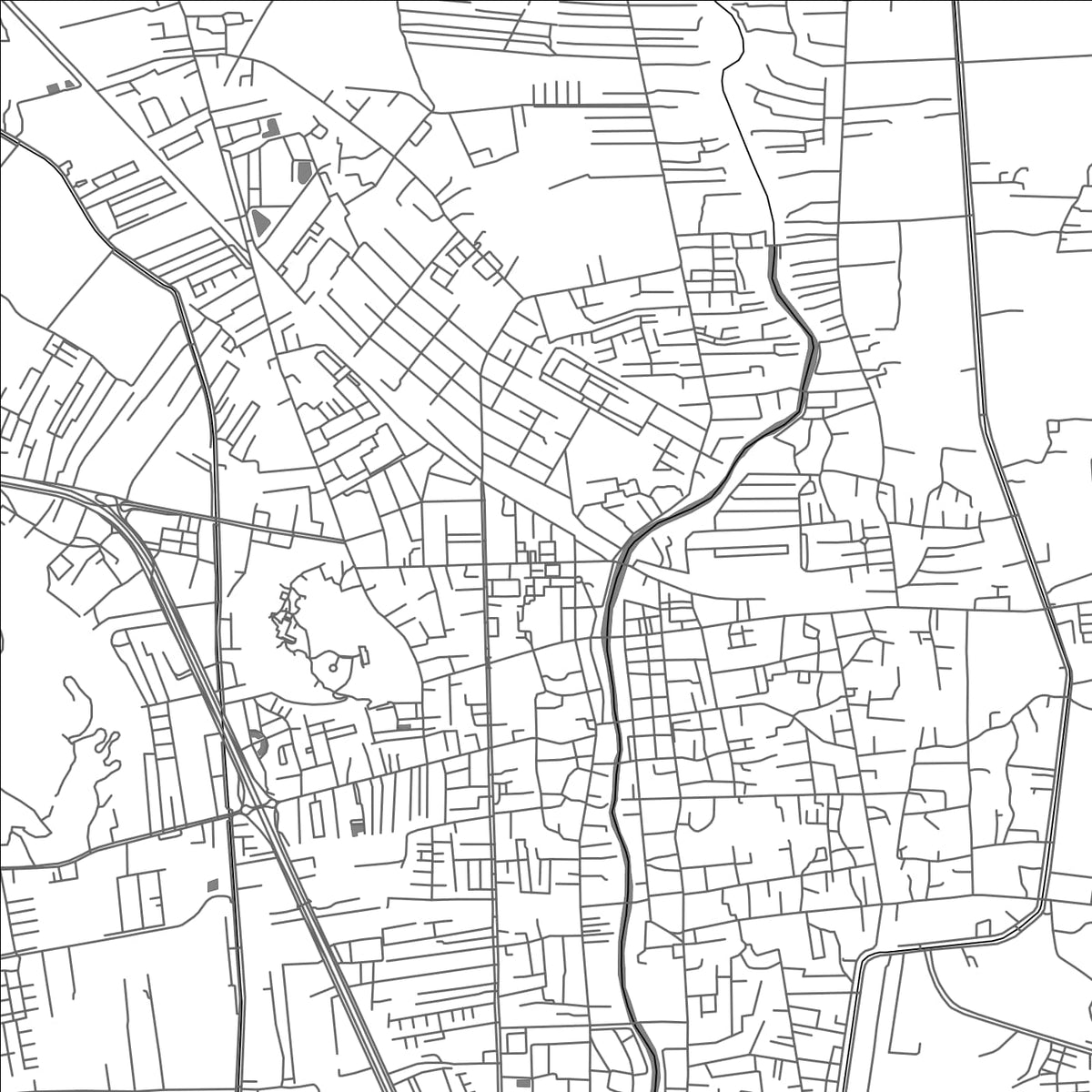 ROAD MAP OF PHETCHABURI, THAILAND BY MAPBAKES