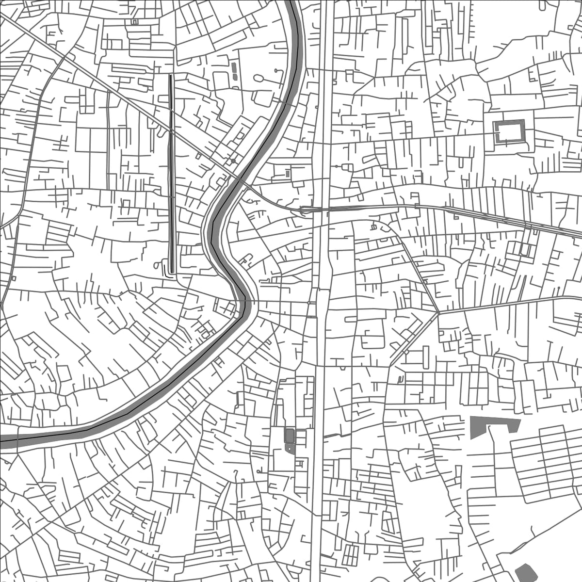 ROAD MAP OF PHITSANULOK, THAILAND BY MAPBAKES