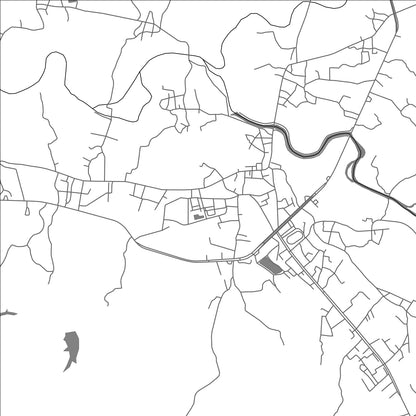 ROAD MAP OF PUA, THAILAND BY MAPBAKES