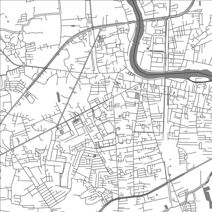 ROAD MAP OF RATCHABURI, THAILAND BY MAPBAKES