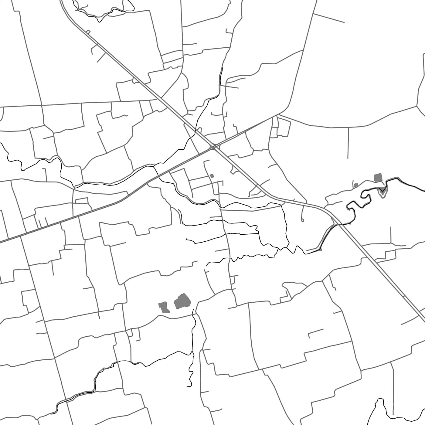 ROAD MAP OF RATTAPHUM, THAILAND BY MAPBAKES