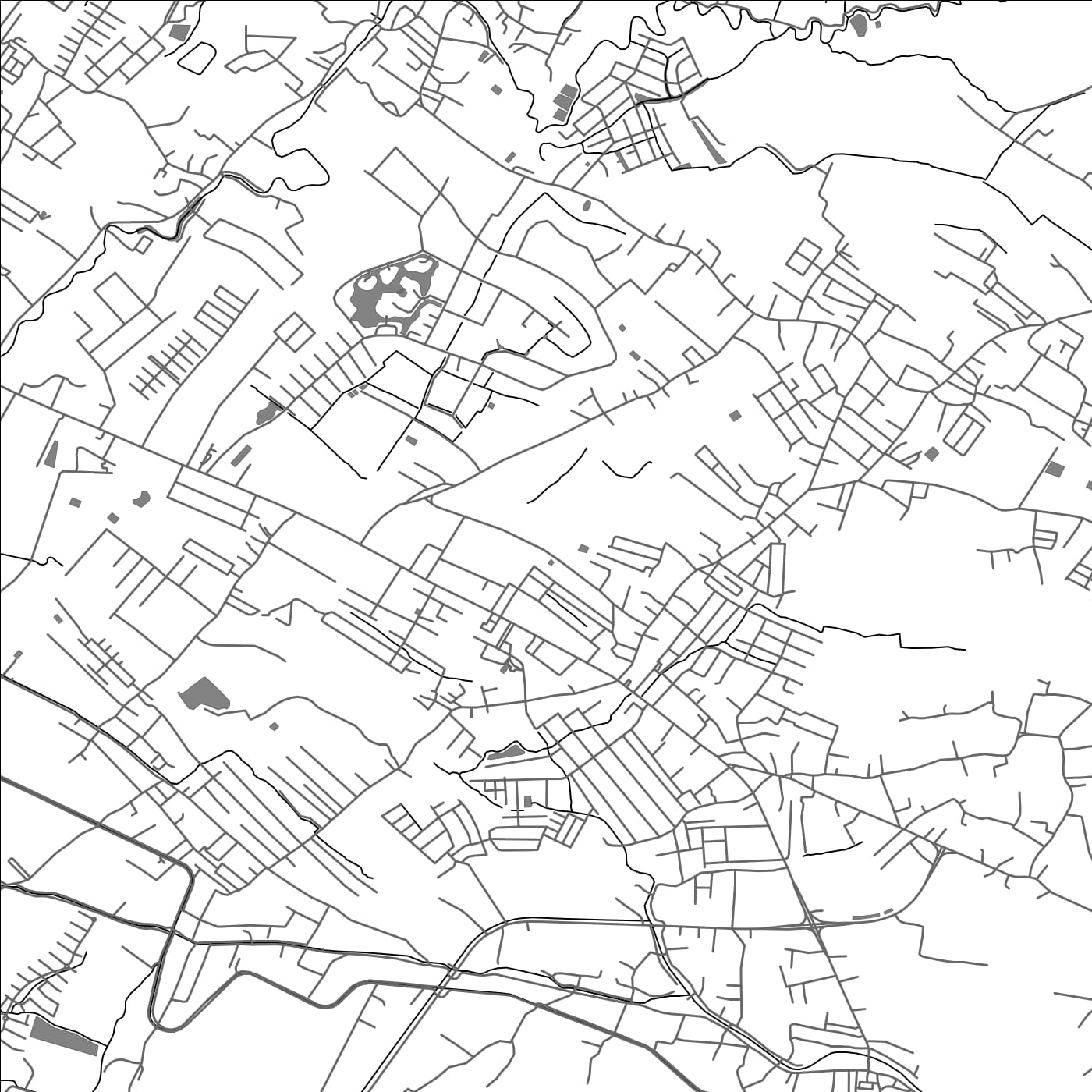 ROAD MAP OF SAN KAMPHAENG, THAILAND BY MAPBAKES